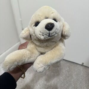 FAO Schwarz Golden Labrador Retriever Puppy Dog Plush Stuffed Animal Lab Yellow
